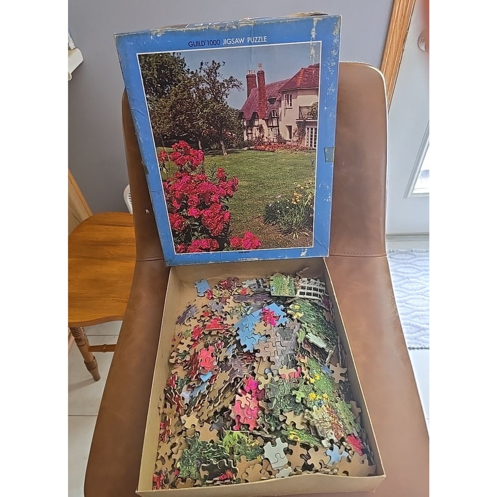 Vintage Whitman Bright Summer Series 743 1000 Piece Jigsaw Puzzle 21.5"x27.5"